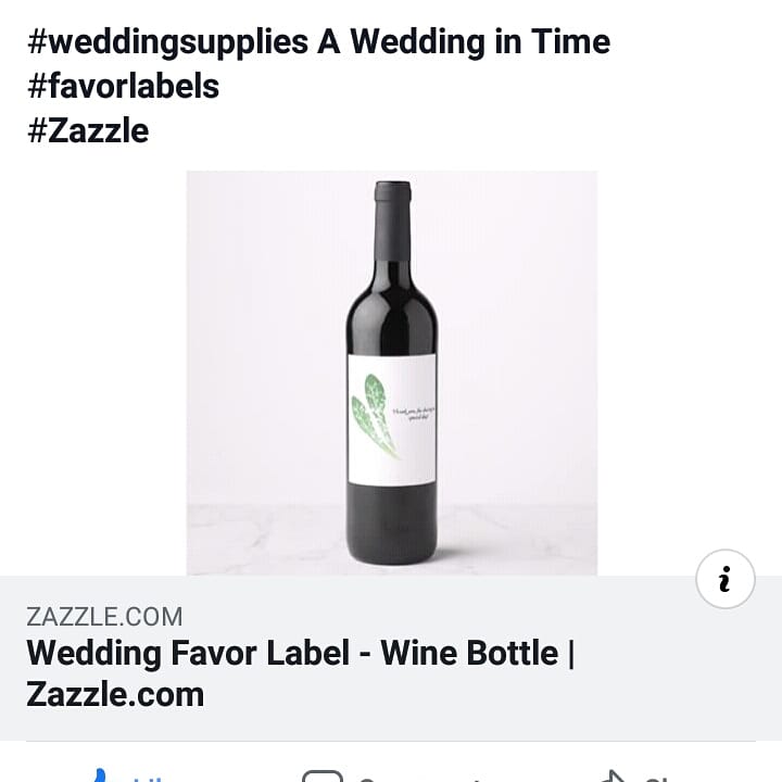 Visit Zazzle.com for your customized wedding labels!