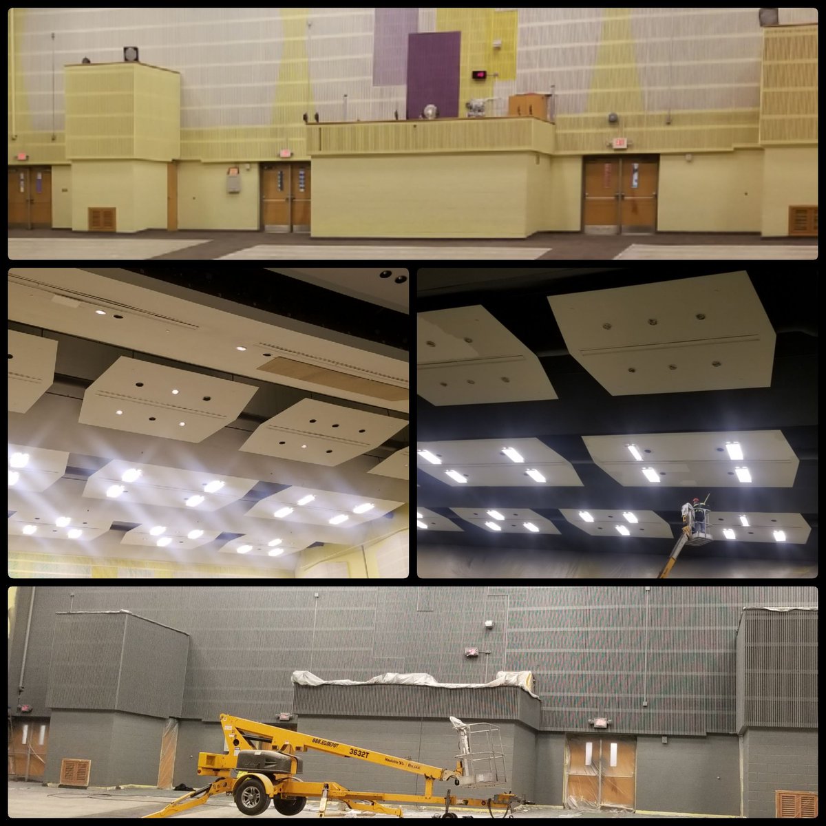 mchitheatre's tweet photo. New curtains ✔
New lights ✔
New paint- In progress.
New seats- Begins next week.
New carpet- Right afterward. 

Almost 60 yrs old and looking better than ever! Kudos to FMO dept. for a lot of hard work this summer. @McHiPride @McAllenISD @DrGonzalez8 @jimegger @hectorarchitect https://t.co/OA1vcbQ4tB