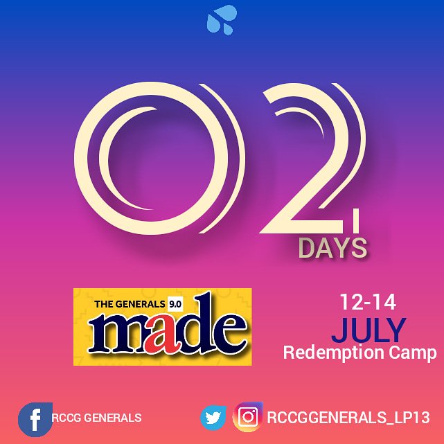 generals_lp13's tweet photo. #Countdown #02Days #MADE2019 #THEGENERALS #RCCG #YAYA #LP13 https://t.co/EZ6pc9CCF1