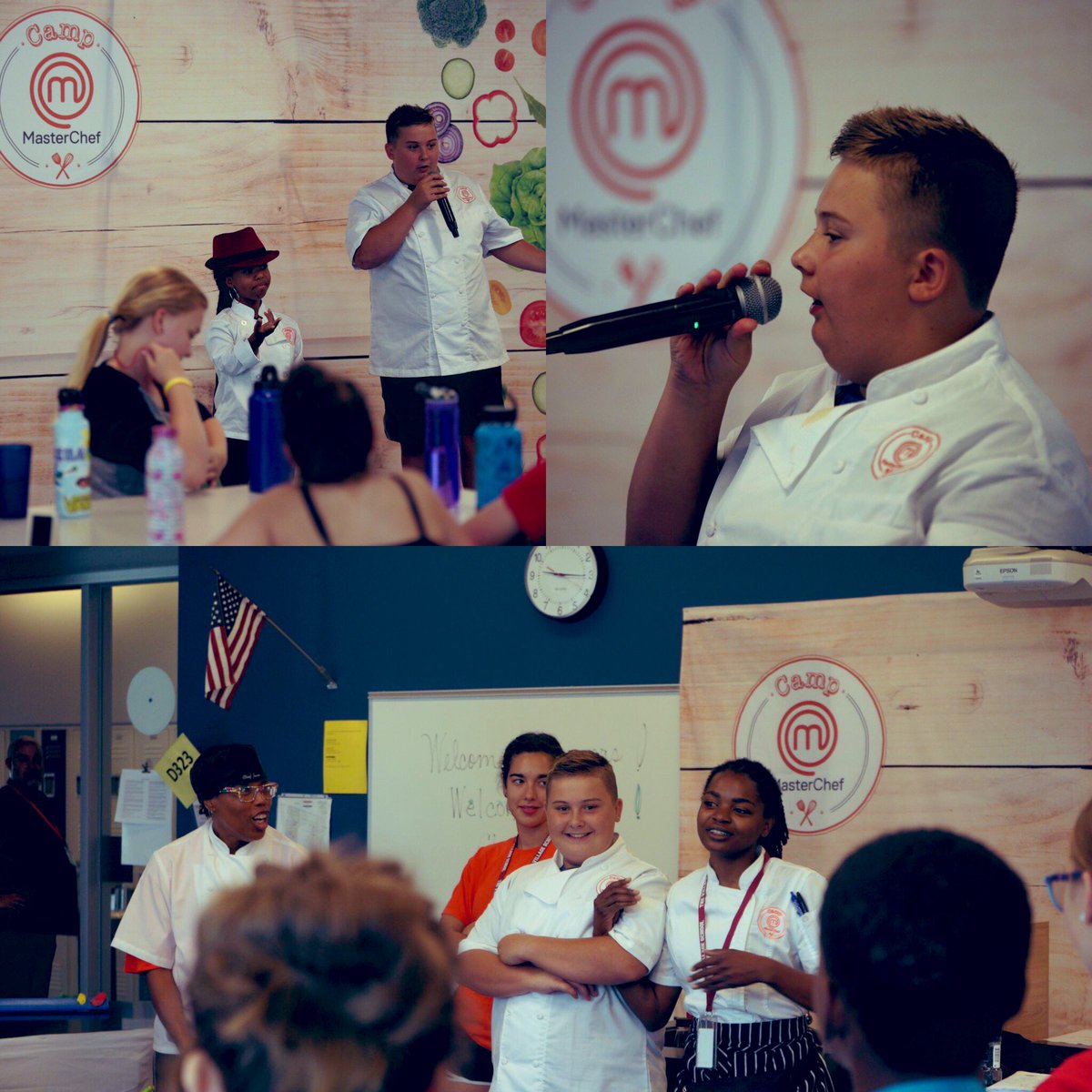 ShayneChef's tweet photo. I had so much fun at #campMasterChef !So glad they brought it to H-town so I can drop in and hang out with the campers and chefs!  @MasterChefJrFOX https://t.co/hykFgOamQ1