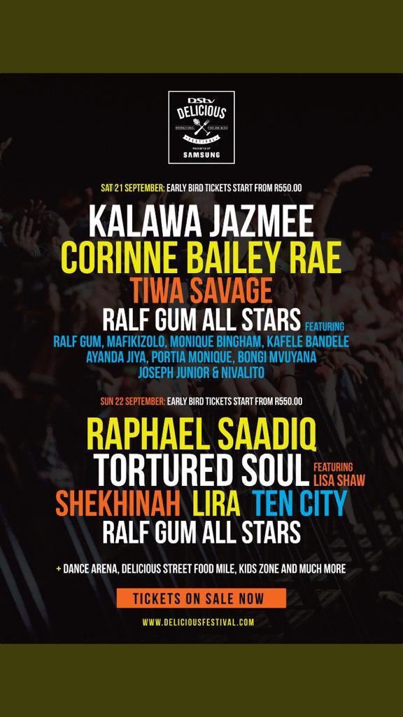 Sanele01's tweet photo. My year official ends on the 22nd of September 2019 anything y'all do after that okwenu. Imma be in 2020 already 😂 After watching @CorinneBRae live, what else do I need from 2019? 🤷🏾‍♂️🤷🏾‍♂️

Thank you @DeliciousFestSA @DStv https://t.co/8KZtpqp5tC
