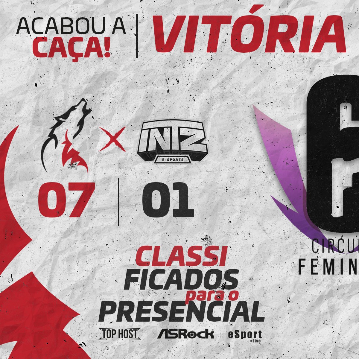 RDWEsports's tweet photo. [R6 #CFR6] 

ESTAMOS CLASSIFICADOS!!

Nossas meninas se classificaram para o presencial GreenK do Circuito Feminino após um jogo bem jogado de 7x1 nas garotas da @INTZeSports!

Agora vamos com tudo para terminar este campeonato com a melhor posição possível!

#GoRDW #ÀCaçaMatilha https://t.co/7D7t0VYWdl
