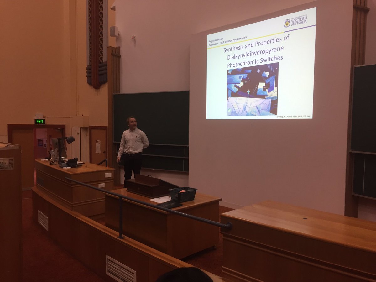 Angus Gillespie from our group showcasing DHP for molecular electronics <a href="/SMS_UWA/">Molecular Sci-UWA</a> #ozom12
