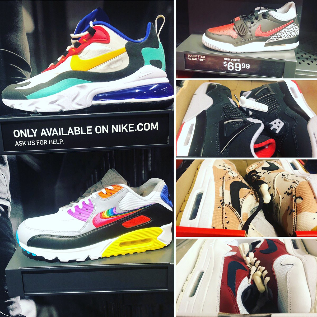 JoogTeam's tweet photo. At Nike Factory in Camarillo CA.  Big SO to @joogmafia for sharing this deal! #JOOGMAFIA #NIKEOUTLETHUNTERS #NIKEOUTLET #wdywt #nike #kotd #sneakerhead #kicks #sneakers #retro #shoeporn #nba  #jordans #sneaker #sneakerlife #sneakernews #nicekicks #jordan https://t.co/A5Q6XhCdju