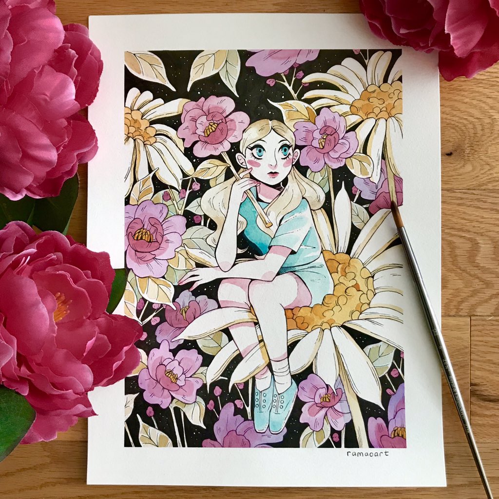 ramaoart's tweet photo. Hey guys! My name is Nina and I am a Toronto illustrator and tattoo apprentice at Chronic Ink! #PortfolioDay 

My links👇🏽
https://t.co/1MGNvushjg 
https://t.co/AMFnx9OBjm https://t.co/2CAuk5Utxi