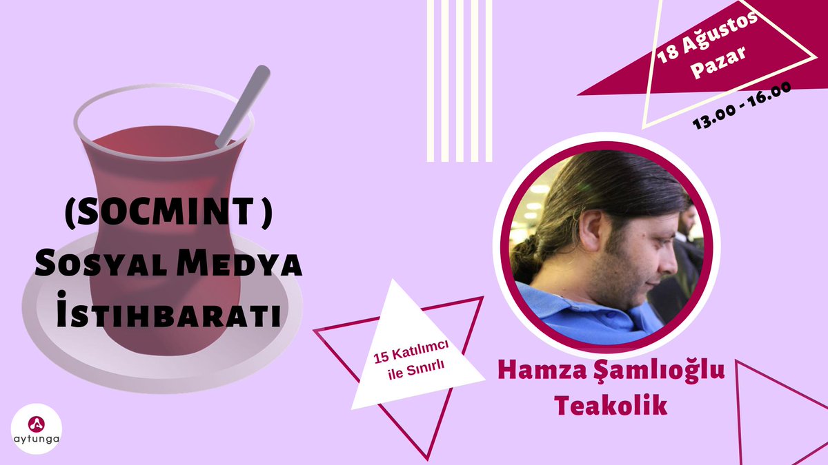 aytungacom's tweet photo. @TEAkolik ile Sosyal Medya İstihbaratı (SOCMINT) Eğitimi Kayıt;
https://t.co/xs68c56WjD
#bilisim #teknoloji #zirve #socmint #sosyalmedyauzmanı #sosyalmedya #summit #marmarabilisimzirvesi #dijitalmedya #güneşindoğuşu #aytunga #bilişimteknolojileri #marmara #istanbul #socmint https://t.co/e6qAAMXN8U