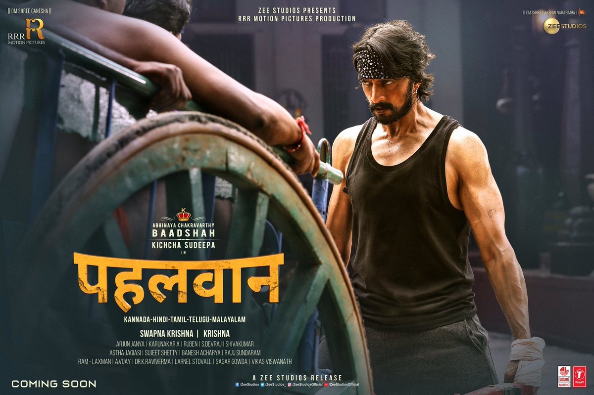 VijaySNad2's tweet photo. Sharing this super exciting News &amp; our happiness with you all as we welcome @zeestudios onboard,the distributors of #pehlwaan (Hindi) across North India,thank you.Indeed a massive association. @KicchaSudeep @SunielVShetty @iswapnakrishna @krisshdop @ArjunjanyaAJ @Kabirduhansingh https://t.co/thf6iOfWQE
