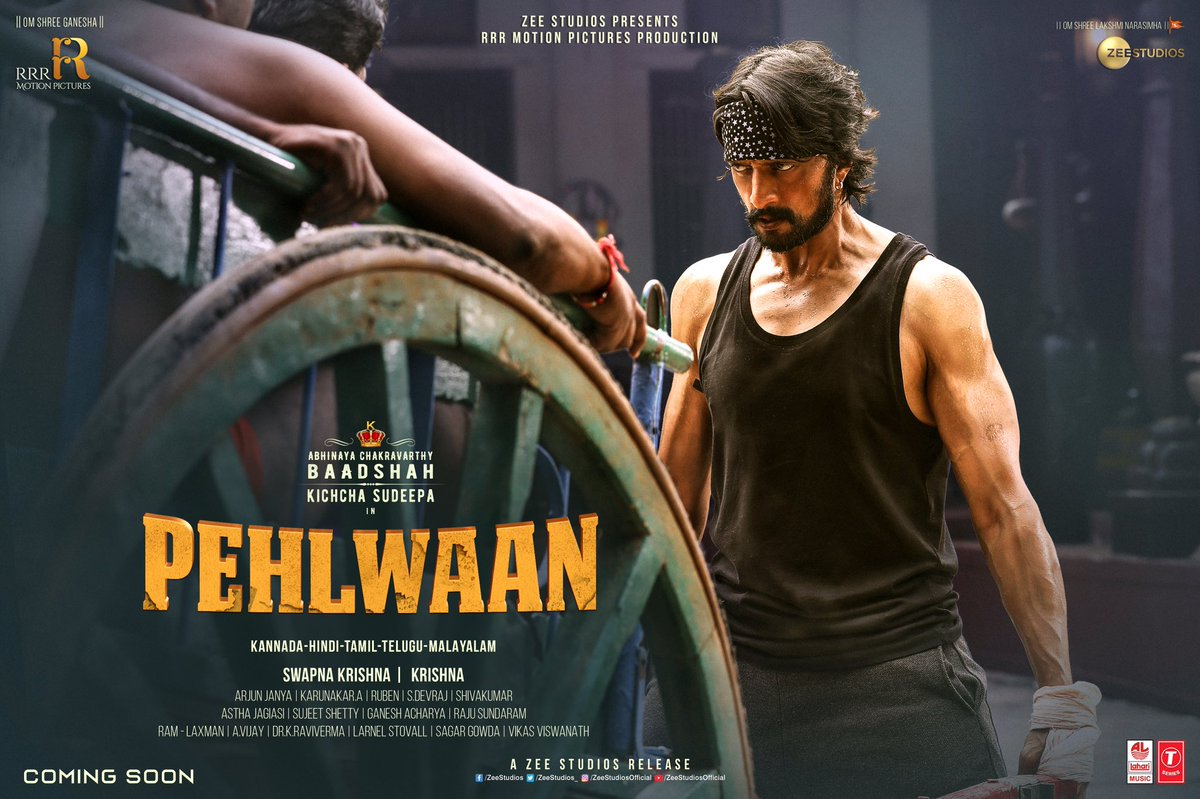 VijaySNad2's tweet photo. Sharing this super exciting News &amp; our happiness with you all as we welcome @zeestudios onboard,the distributors of #pehlwaan (Hindi) across North India,thank you.Indeed a massive association. @KicchaSudeep @SunielVShetty @iswapnakrishna @krisshdop @ArjunjanyaAJ @Kabirduhansingh https://t.co/thf6iOfWQE