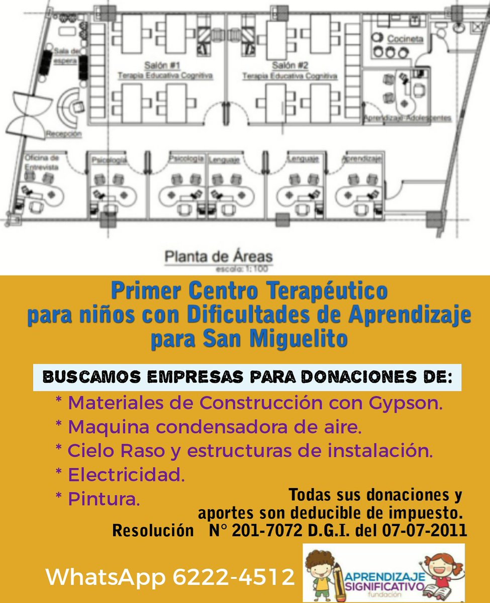 mirandamercede9's tweet photo. Entre todo podemos darle a San Miguelito un Centro Terapéutico para nuestra población con Dificultades de Aprendizaje. https://t.co/Vayisxhg9V