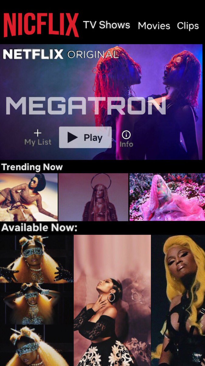 PlNKPRINTER's tweet photo. What should I watch? #NICFLIX #NICKIMINAJ 🦄 https://t.co/HlSOhXvmep