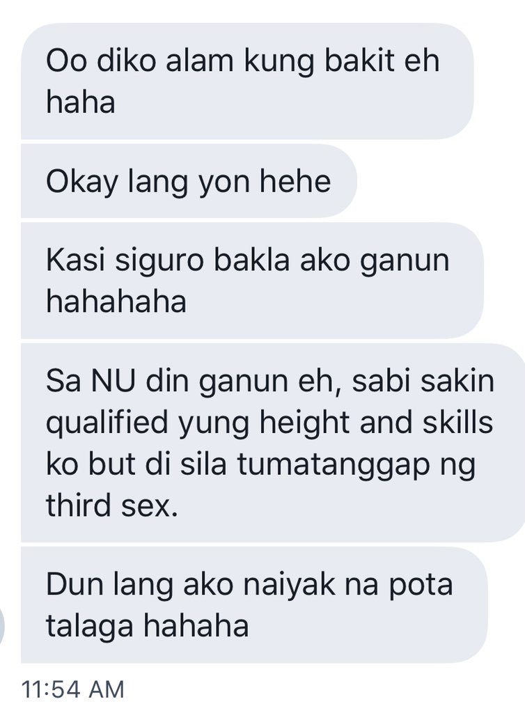 marchfury's tweet photo. CAN WE TALK about how super homophobic every schools' athletic divisions are? Like are NU, FEU, etc. really passing up on well-qualified athletes just because they're gay?

Gay athletes deserve scholarships on these schools too. Gender orientation does not affect athletic ability https://t.co/U7Zf6nQzQf