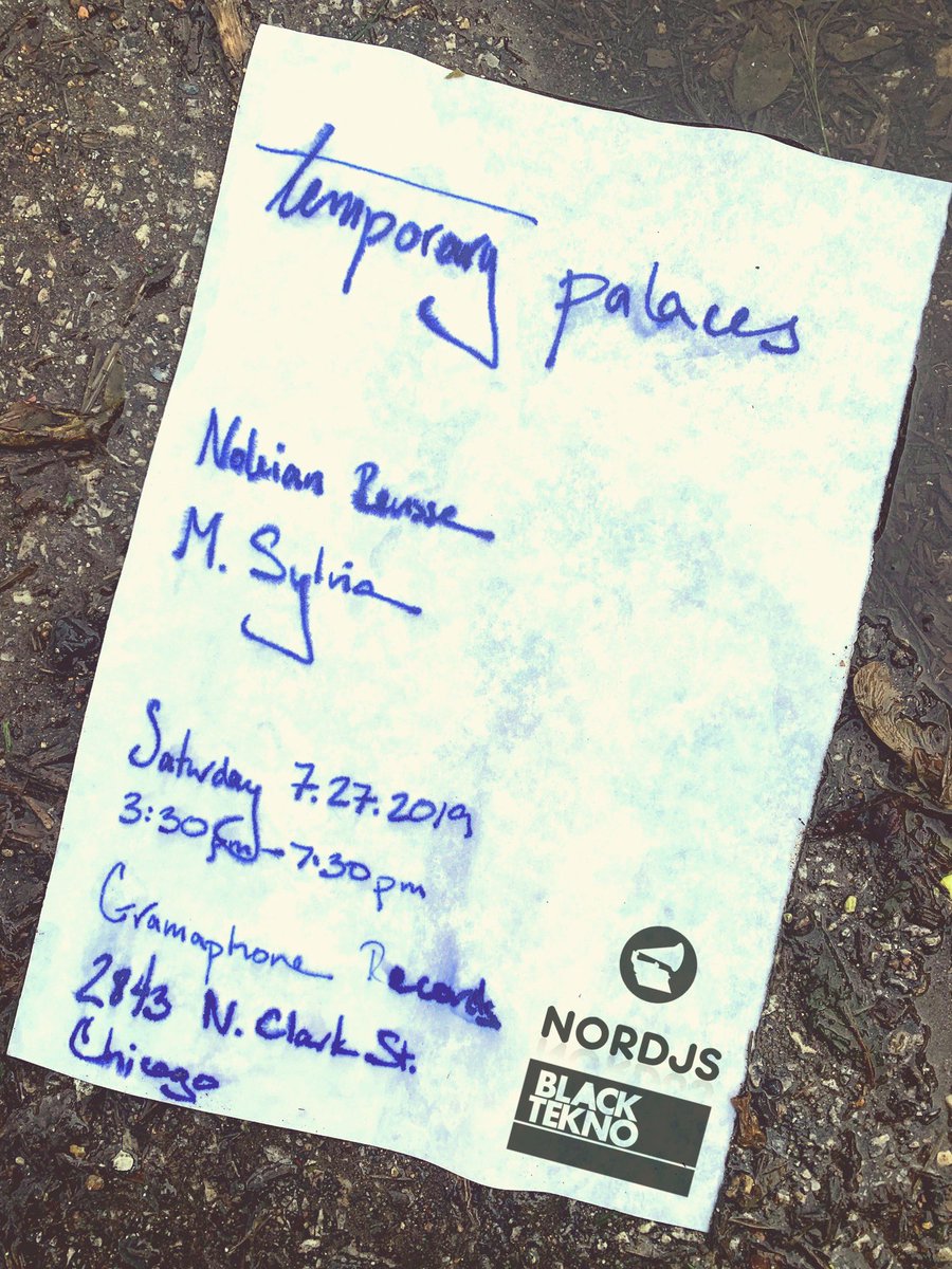 RachelAnneWill's tweet image. RT @m_sylvia: See you at @gramaphonechi on Saturday 7.27 for #temporarypalaces with @blacktekno + yours truly for #qualityhouseandtechno. #nordjs #gramaphonerecords #blacktekno #chicagomusic