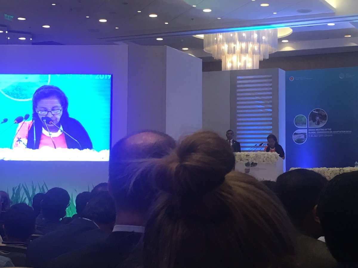 clareshakya's tweet photo. Powerful words by Hilda Heine opening the #GlobalCommissionAdaptation meeting - important that we have a special focus on communities - motivating action on adaptation by the international partners to unleash their ingenuity https://t.co/GNavirbgkk