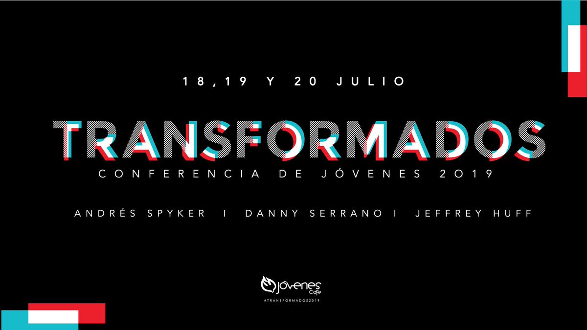 jovenescdfe's tweet photo. Conferencia de Jóvenes 2019
18, 19 y 20 Julio
—
Invitados:
@danny_serrano_s 
@andresspyker 
@jeffreyghuff 
—
#jovenescdfe
#transformados2019
#uio
#Ecuador https://t.co/Qw8FKJsSYr