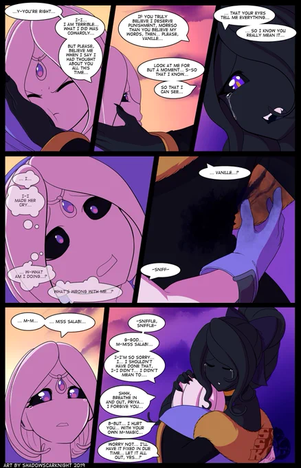 A Painful Reunion, (2/2)
---
Just felt like making a set of comic pages if/when Vanille and Salabi reunite after so long. Poor Vanille still so hurt after all this time, but... this would be the ultimate thing she'd need to be truly happy. <:3 