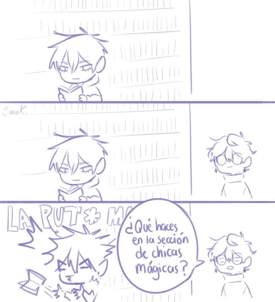 Sarikarip's tweet photo. hc donde Sin y Carlitos van a comprar manga @HappysCafe https://t.co/7NjtqS7gqp