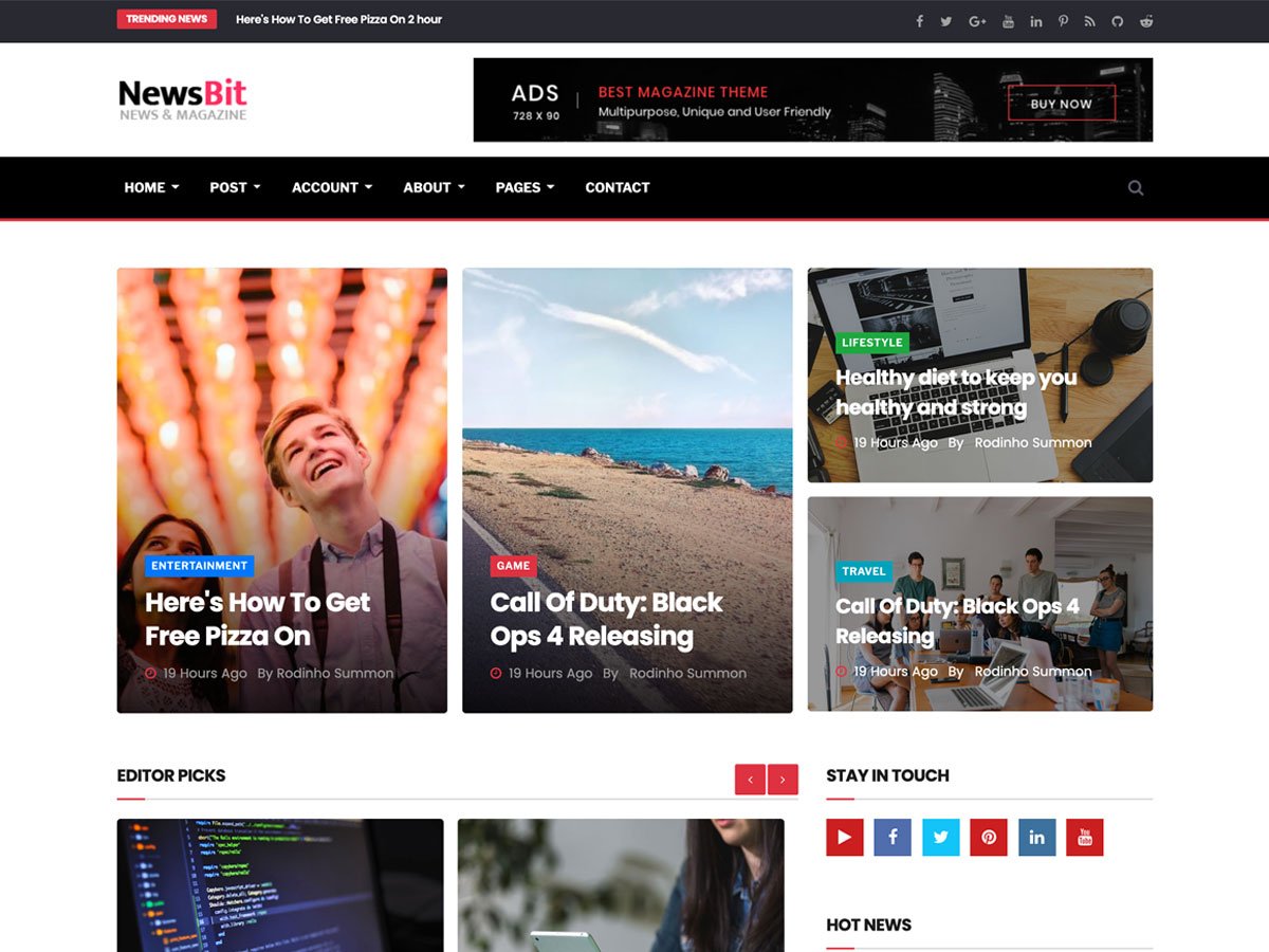 themefisher's tweet image. Thmefisher brings new News/Magazin Theme.
#themefisher #getbootstrap