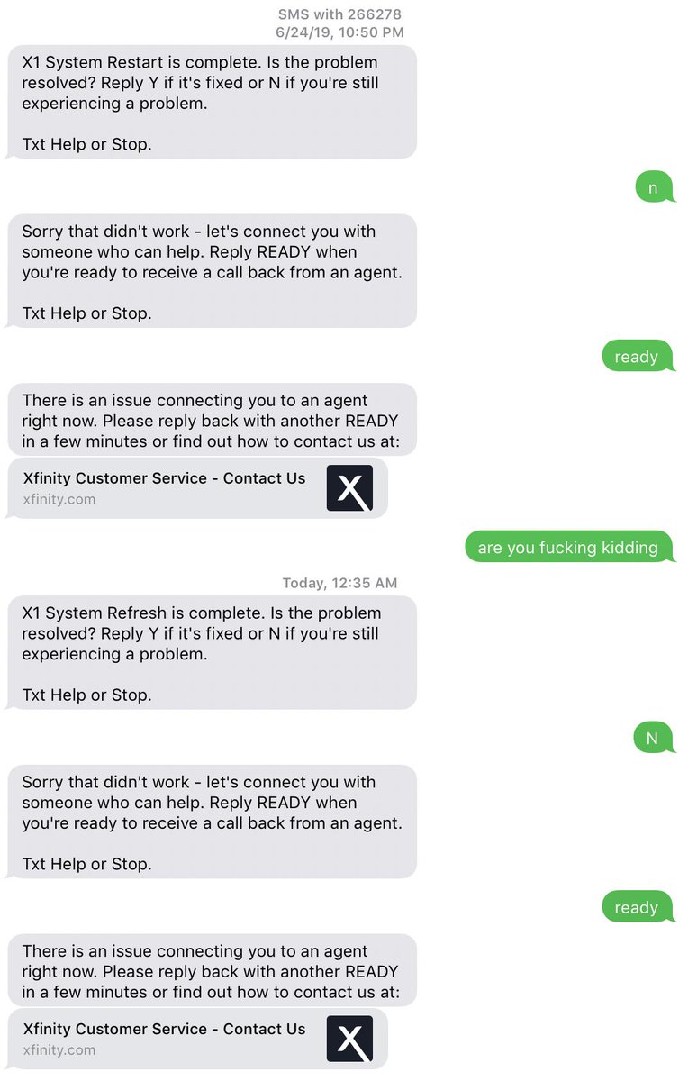ninjakurtle's tweet photo. @comcast @comcastcares can we talk about (a) the 2nd service outage in 2 weeks at my location, and (b) the incredible, hilarious unreliability of your customer service tools? https://t.co/WDMQnDwzXt