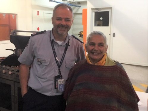 QASDarlingDowns's tweet photo. #NAIDOCWeek2019 was celebrated at #Toowoomba station with special guests Aunty Vanessa Fisher and Indigenous cadet Jessie Gilbey-Martin. Nice day had by all! https://t.co/MPH7uQwE7l