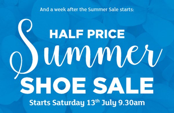 Our shoe sale starts this Saturday. #halfprice #annefurbank