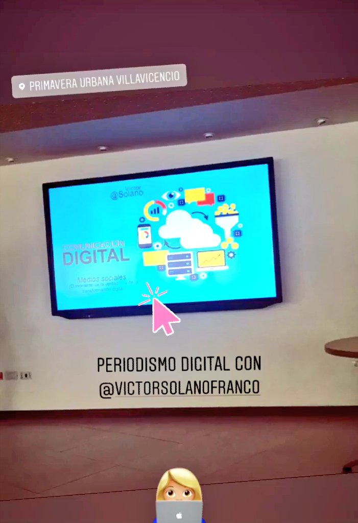 Solano's tweet photo. Qué bonito ver que a la gente le gustó la charla que dimos hoy en Villavicencio sobre la #TransformaciónDigital del periodismo y la comunicación. Gracias @ECOPETROL_SA. De eso hablaron la semana pasada @Alejo_GuzmanG y @MauricioJaramilen en #DigitalTransformaSocorro https://t.co/aGRsJtOit5