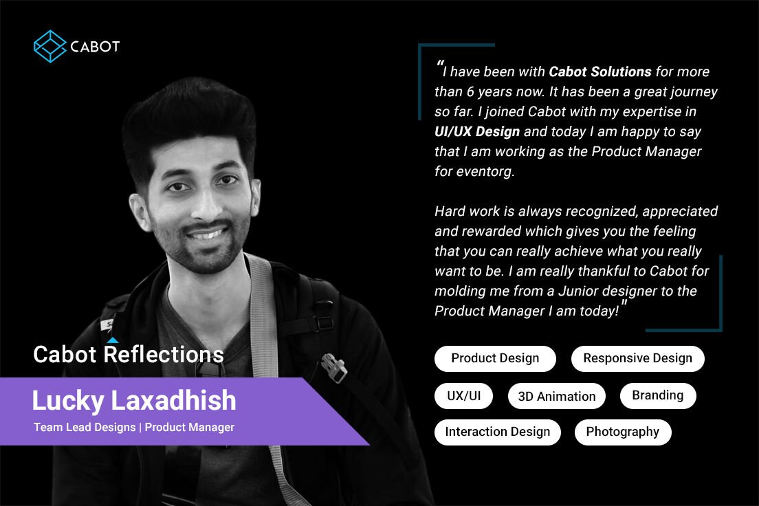 cabotsolutions's tweet photo. Read on to know what Lucky Laxadhish has to say about his 6 year journey at Cabot !
#cabotreflections  #joincabot #cabotcareers #infopark #kochi #kakkanad #itjobs #smartcity #3danimation  #productdesign #responsivedesign #branding #photography #editing #digitaltypography https://t.co/HlHDQxDaSN
