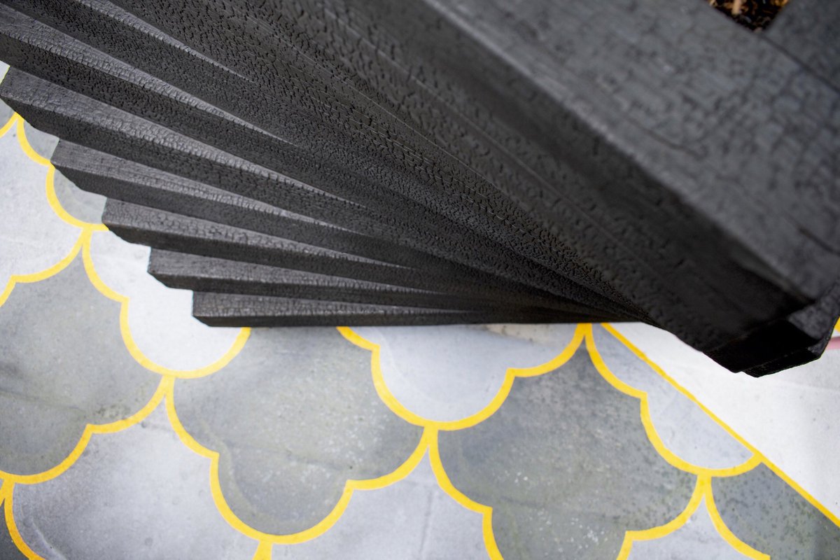 Twisted Charred Accoya Planters for @d_hammersmith designed by <a href="/EdibleBusStop/">The Edible Bus Stop® ⧖⃝</a> constructed by @LondonDecorum 🔥🖤

More 👉 bit.ly/30csYAf  
 
<a href="/Accoya/">Accoya Wood</a> <a href="/lathamsltd/">James Latham</a> #shousugiban #charredaccoya #london