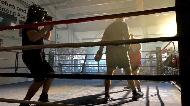 @joseph_mcdonald_films getting in the ring for some incredible shots for one of our latest projects! 🎥 🥊