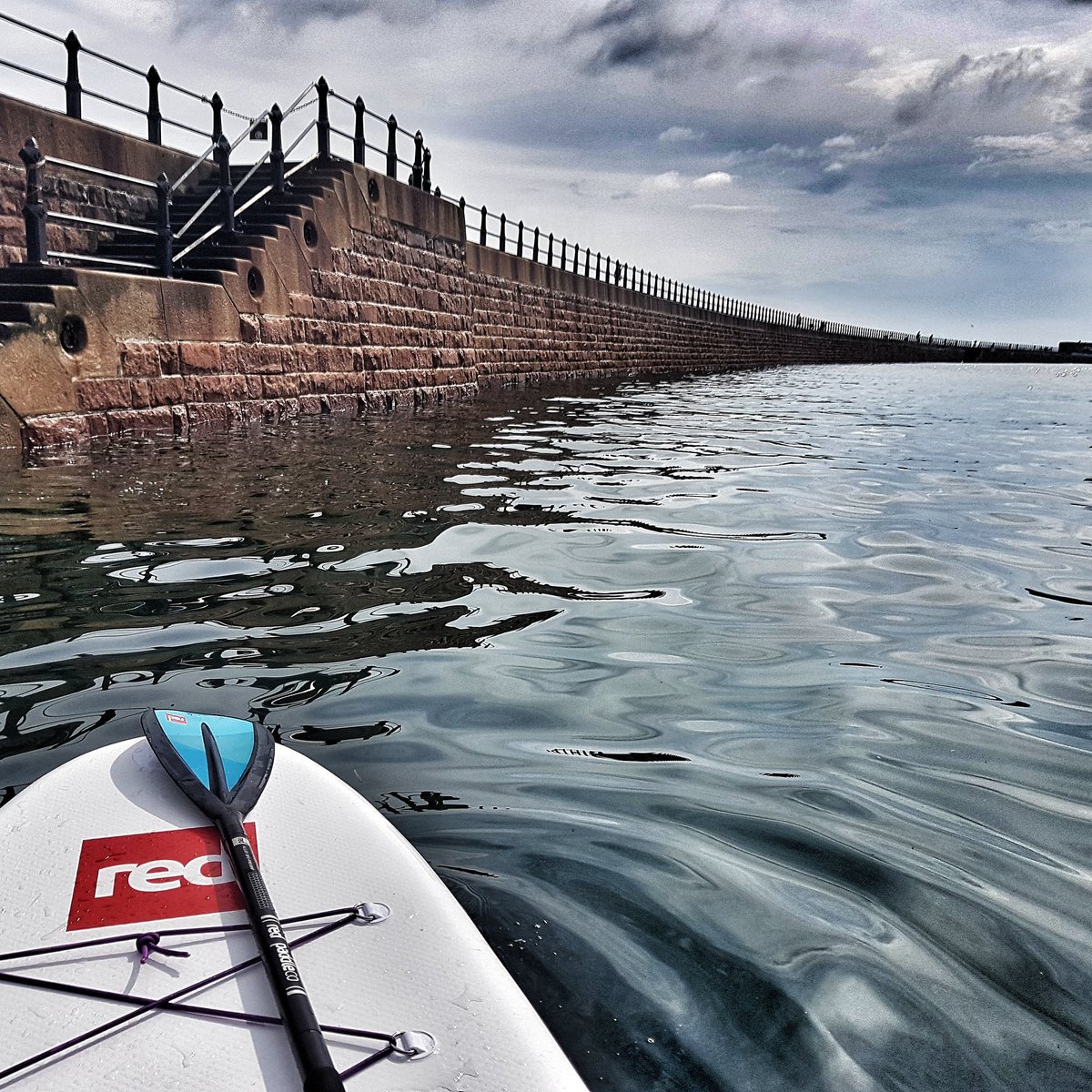 Quick paddle on the board before work!