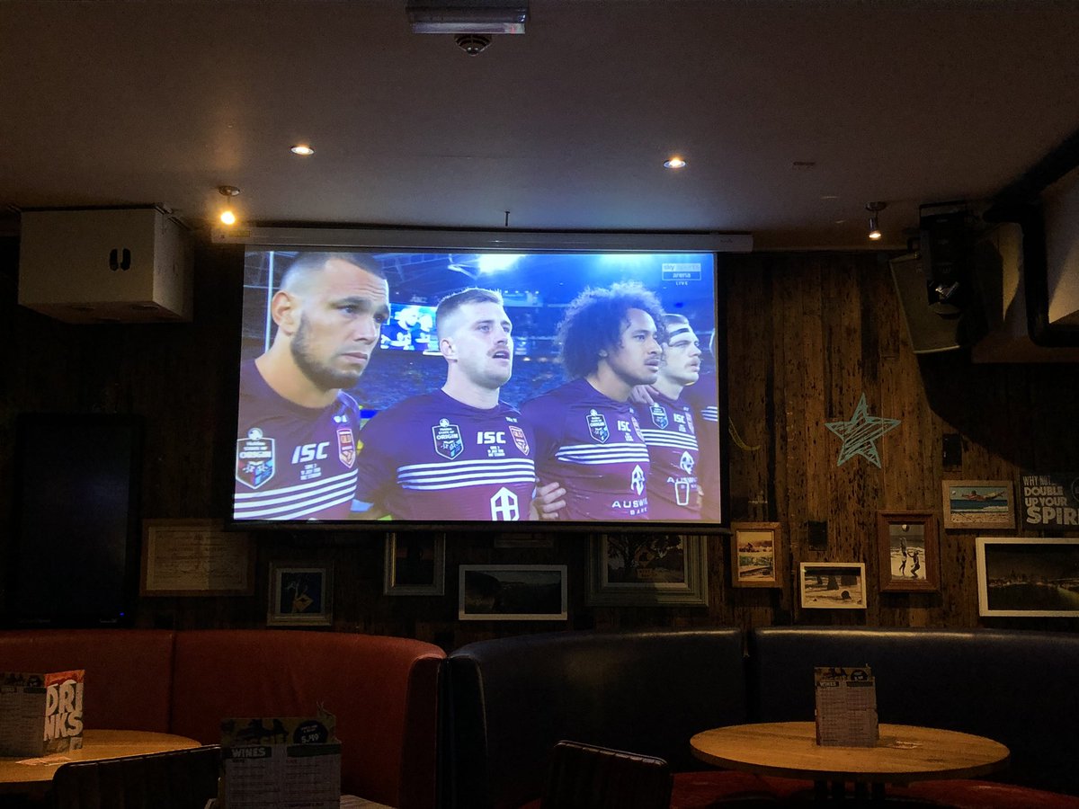Watching The Decider <a href="/walkaboutswans/">Walkabout Swansea</a> #Origin #StateofOrigin #QLDER 💪🏼 #GoMaroons