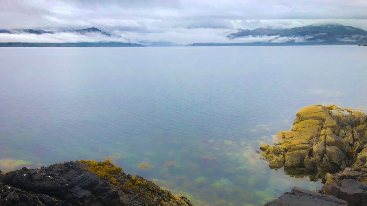 Looking across The Sound of Sleat towards Loch Hourn this morning #relaxingviews #knoydart #isleofskye