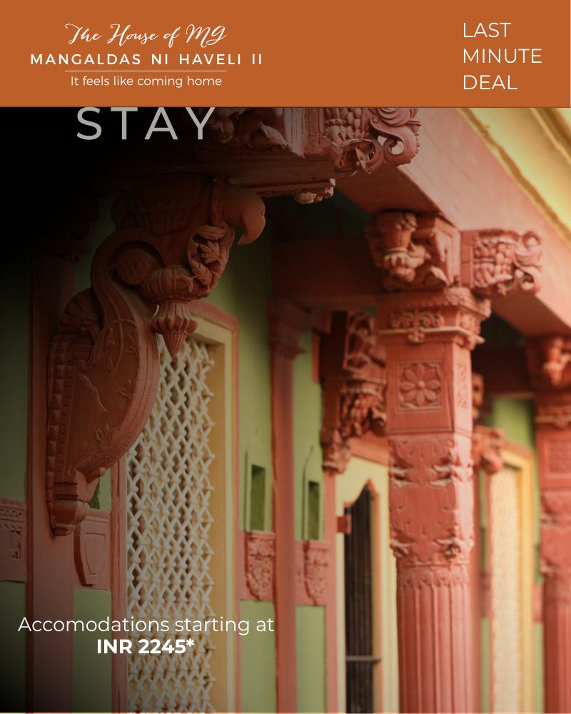 TheHouseofMG's tweet photo. Feel the experience of living heritage &amp; hospitality at Mangaldas ni Haveli - II, refurbished 150 year old residential home.

Book your stay before 48 hours to avail the offer
👉https://t.co/R6P9NWi3Qh
Offer valid till 31th July 2019

☎ 079 25506946
📧 reservation@houseofmg.com https://t.co/IBkMkZaRJq