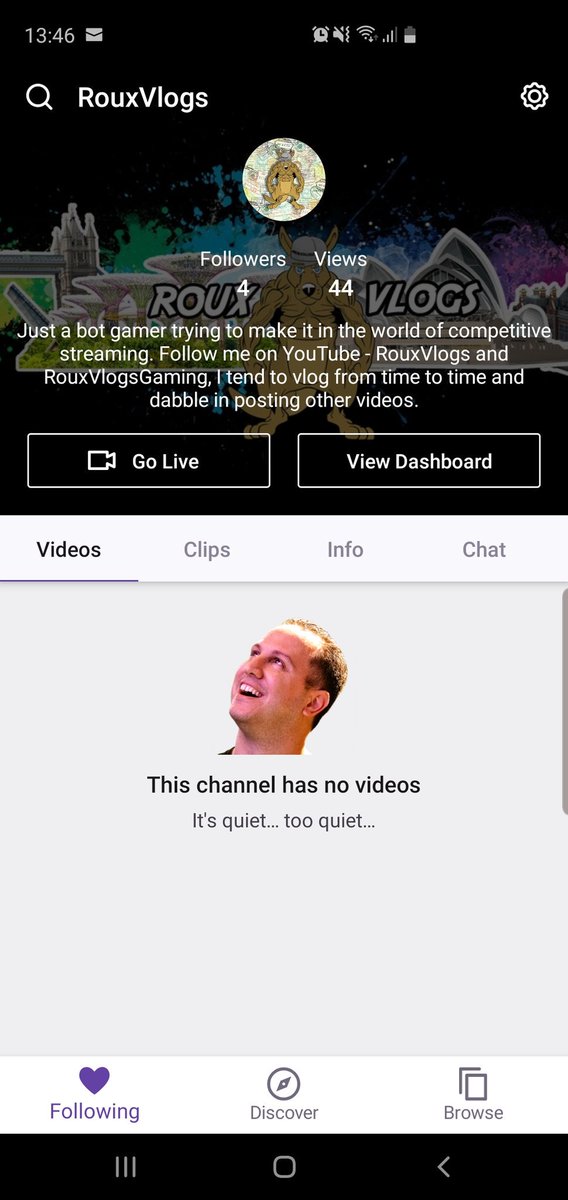 Roux_Vlogs's tweet photo. Drop me a follow on twitch https://t.co/owbD6auWJl