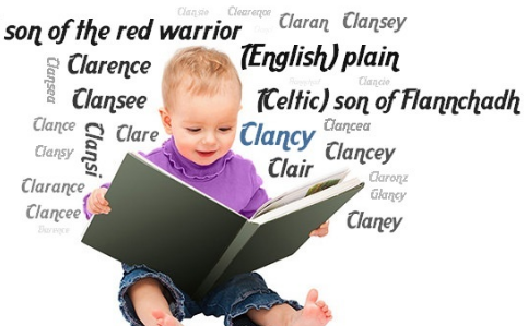 Clancy from Irish 'red' (flann) & 'battle' (cath) giving "red-haired warrior"! Was 1st used as a surname, Mac Fhlannchaidh ('son of the red-haired warrior'), most notably a family of hereditary brehons (judges) in Co Clare. Popular in US as 1st name. 