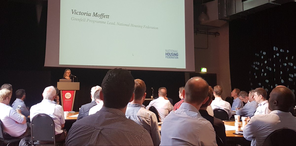 Thank you to the 80+ architects, contractors, cost consultants and engineers who joined #ArupBristol and @victoriamoffett from <a href="/natfednews/">National Housing Federation</a> yesterday morning to explore the complexities of fire and façade design following Grenfell.