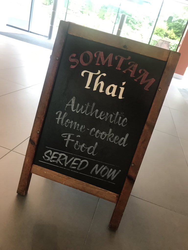 ecbruntwood's tweet photo. Atriaβs kitchen is now open for business! Somtam street food are here today serving up some yummy thai dishes! Pop down to get yours now! ππΌ #Atria #streetfood #thekitchenisopen @Bruntwood_UK https://t.co/2mH9nhEHuA