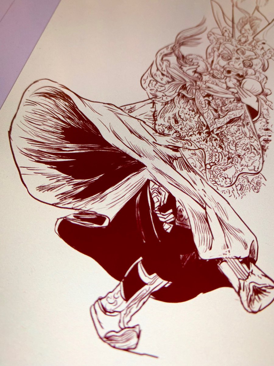 かなり気持ちが落ちていたのだけど 原稿ではない絵を描いたら 落ち着いてきました 蔵西 ペルシャの幻術師 チベット少年僧漫画 月と金のシャングリラ のイラスト