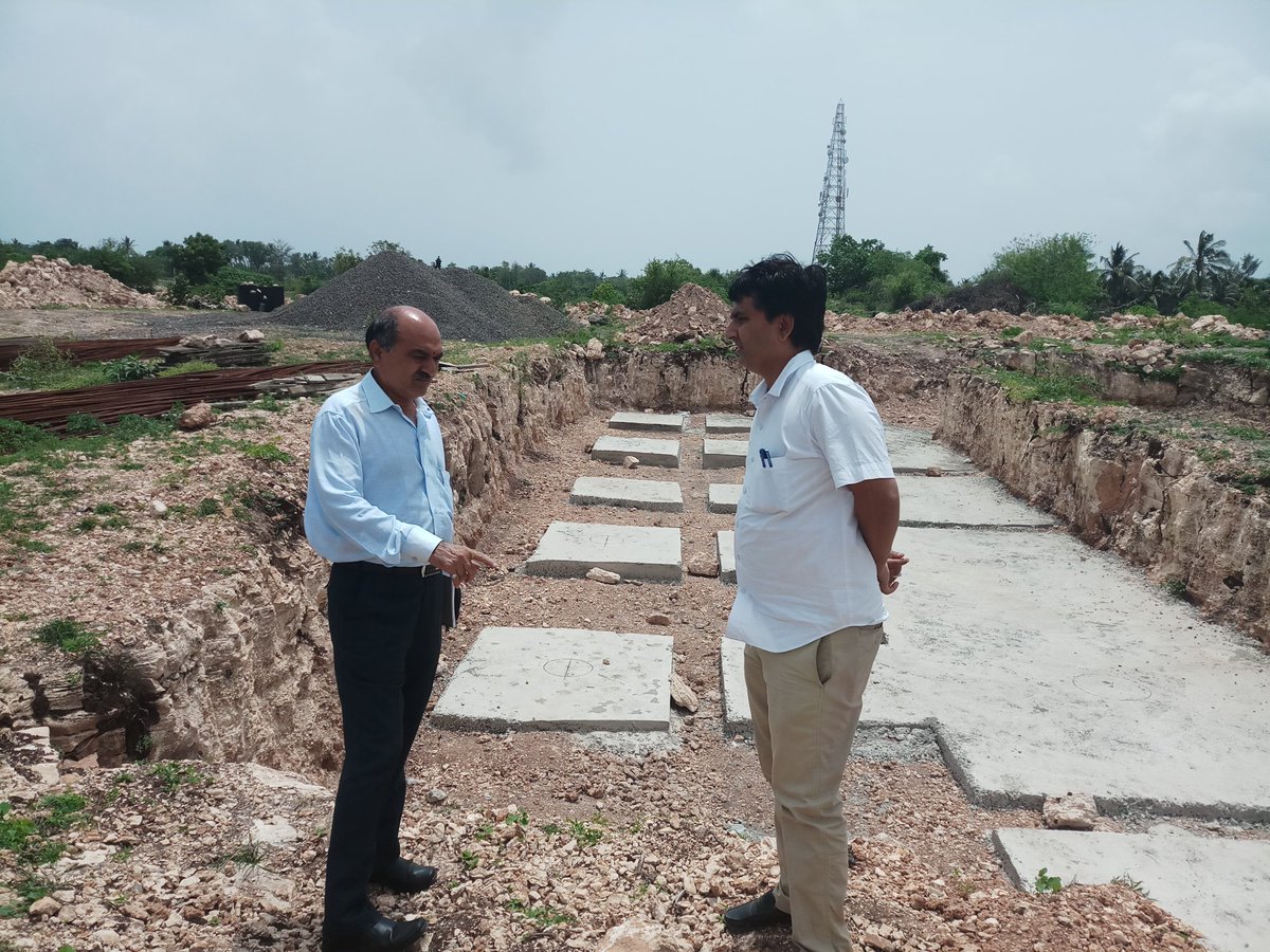 devkumarambalia's tweet photo. Today visited a syclone selter construction site #Ajotha @SdmVeraval @collectorgirsom @pkumarias https://t.co/JJ7SYAzPTi