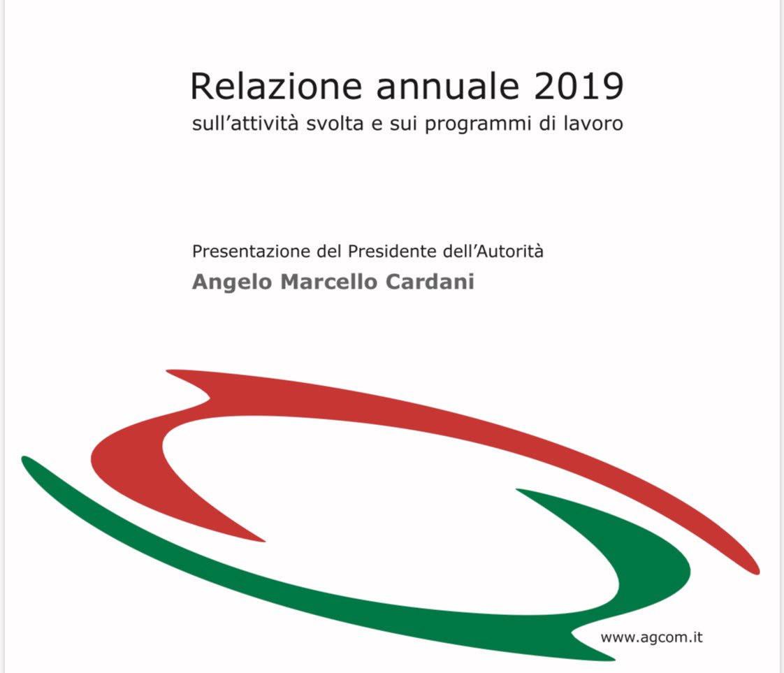 AGCOMunica's tweet image. Domani ore 11.00 presso la Sala della Regina @Montecitorio il Presidente Angelo Marcello #Cardani presenterà la Relazione annuale #Agcom. 
La diretta su @RaiUno, su webtv.camera.it/evento/14742 e su agcom.it Sarà presente il Presidente della Camera @Roberto_Fico