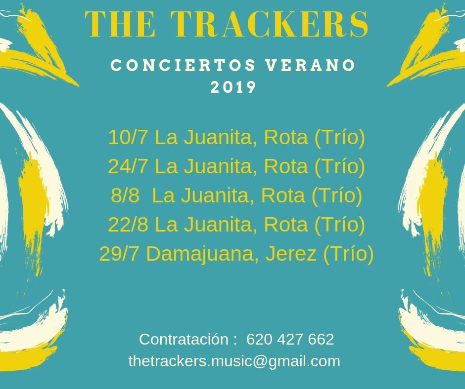 Hola a todxs!!! Esta noche estaremos en formato trío en #LaJuanita en #Rota #Cádiz sobre las 22:00h. 
Os espramos
#thetrackers #verano2019