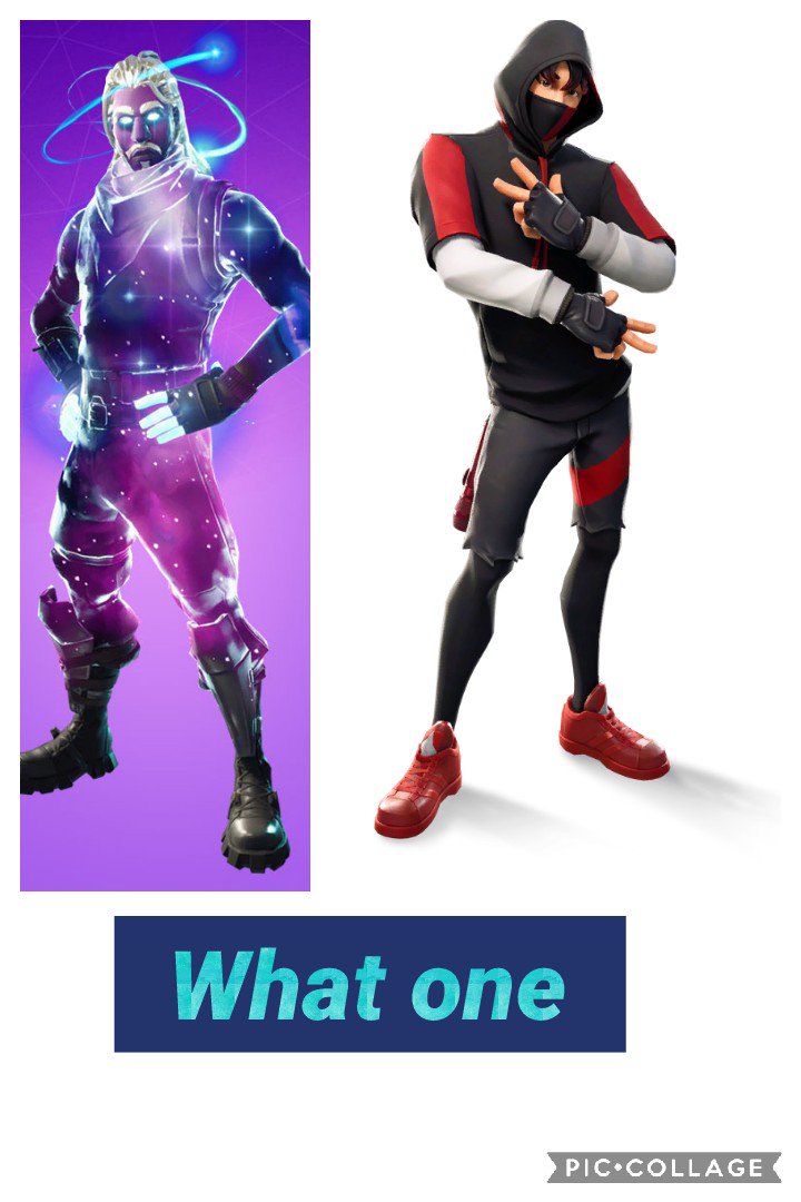 FortniteClub14's tweet photo. What one is better #Fortnite #follo4folloback #Galaxyskin #IKONIK https://t.co/XWKne43sSi