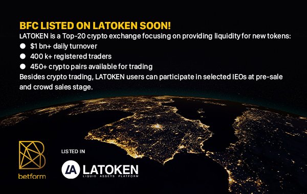 BFC listed on LATOKEN soon!
bit.ly/2J63Gyb