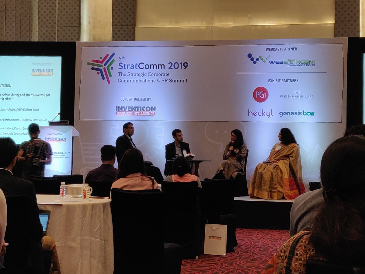 KMariyanka's tweet photo. "Out of all #media crises that happen from time to time for corporates #SocialMedia crisis is the one that's most challenging & that needs tremendous focus today" opines #GirishJKalra of @ICICILombard speaking at a panel on #CrisisLeadership at #StratCommIndia @StratCommIndia https://t.co/bteslF7nuV
