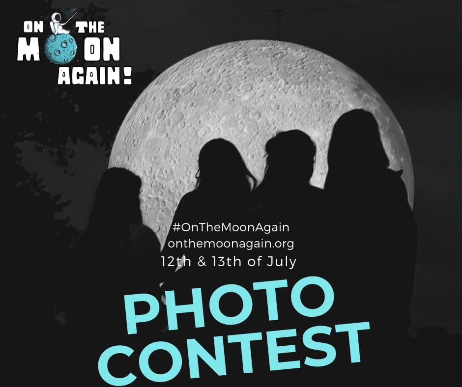 2 days left before @OnMoonAgain worldwide event ! 🔭🤩 Participate to the last contest, take pictures during the event and share them with #onthemoonagain More informations : onthemoonagain.org/contest Win a lunar meteorite , telescopes signes by astronauts and Space goodies