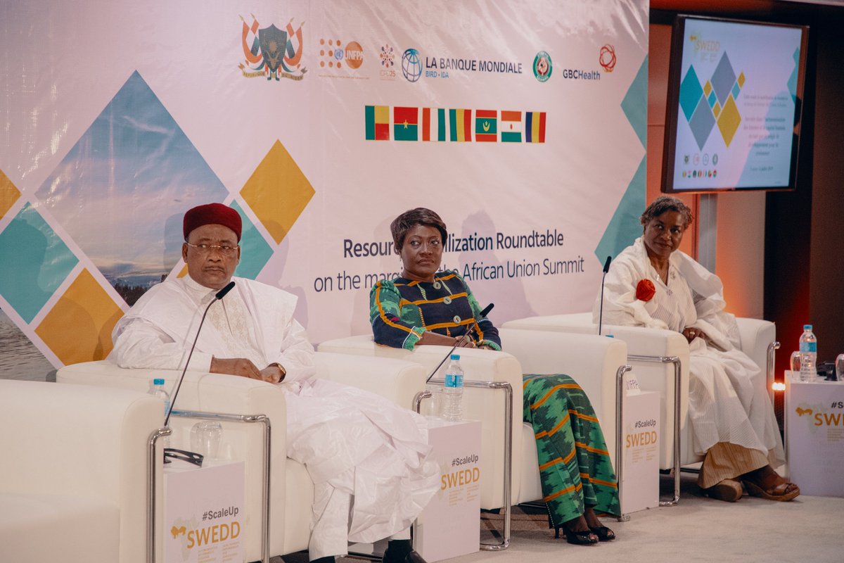 L’ambition du #SWEDD : «transformer nos actifs démographiques en Dividende Économique et atteindre l’émergence économique à laquelle nous aspirons tous.»  Président S.E Mahamadou Issoufou <a href="/PresidenceNiger/">Présidence du Niger</a> 

#scaleupSWEDD #SommetUA2019