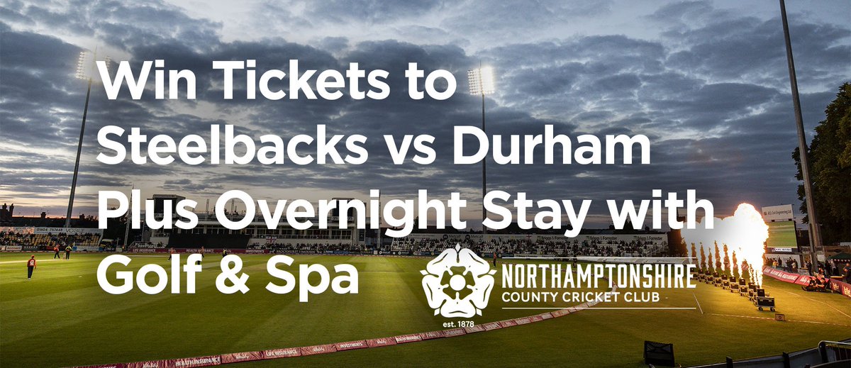 **WIN** with <a href="/NorthantsCCC/">Northamptonshire CCC</a> and <a href="/ConnectFMRadio/">Smooth Radio Northamptonshire & Peterborough</a>. See Steelbacks take on Durham with overnight stay, spa and golf included! #Cricket #Northamptonshire connectfm.com/winwithnccc/
Ts&amp;Cs apply.