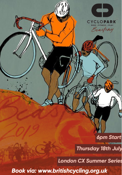 Cyclopark's tweet photo. #Beastway London Summer Cyclocross Series is back for 2019 with 8 rounds on consecutive Thursdays in July & August so there's never been a better time for a London staycation
Date: 18th July
Location: #Cyclopark
Time: warm up starts at 6pm
https://t.co/gHGAGuFrEO https://t.co/5mfbIkaB3E