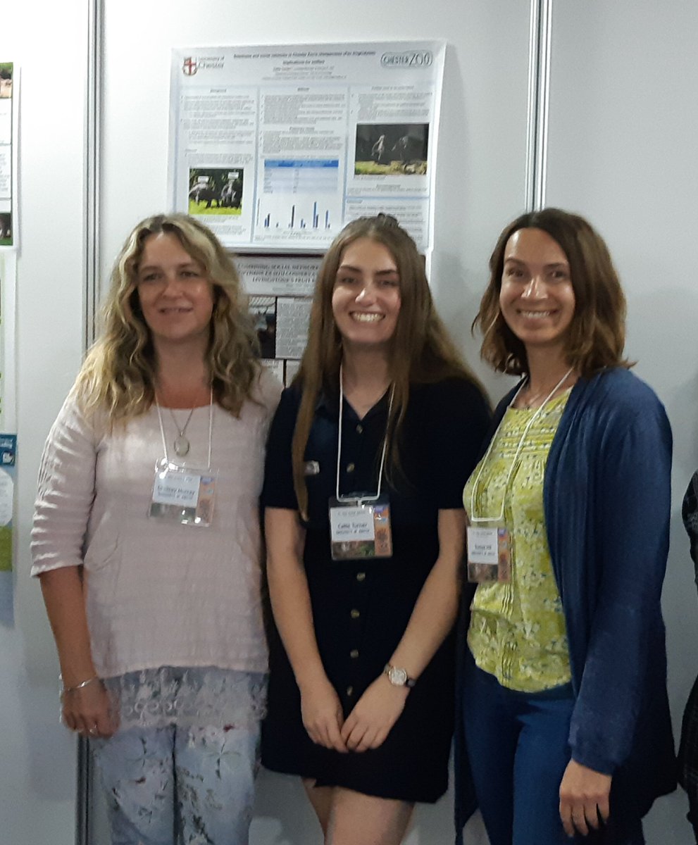 DrSonyaPHill's tweet image. Our MRes student, Callie Turner, presenting her poster on #chimpanzee #laterality and #SocialNetworks at the BIAZA Research Conference #BIAZA2019  @BioSciChester Dr Lindsay Murray @UoCPsych @uochester