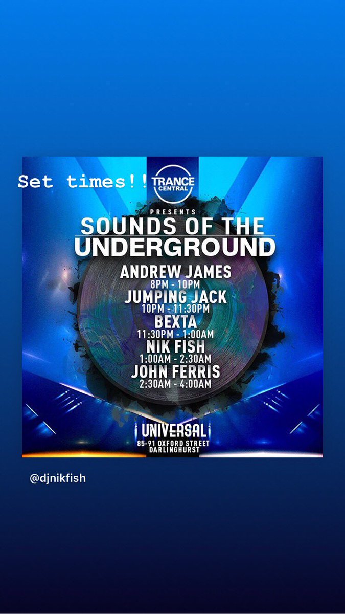djBeXta's tweet photo. 11:30-1am this Friday... Sydney.. I can’t wait. #bextadj #bextamixology #sydney #thisfriday #classichardtrance #fukyeh https://t.co/vF6fm5sFnX