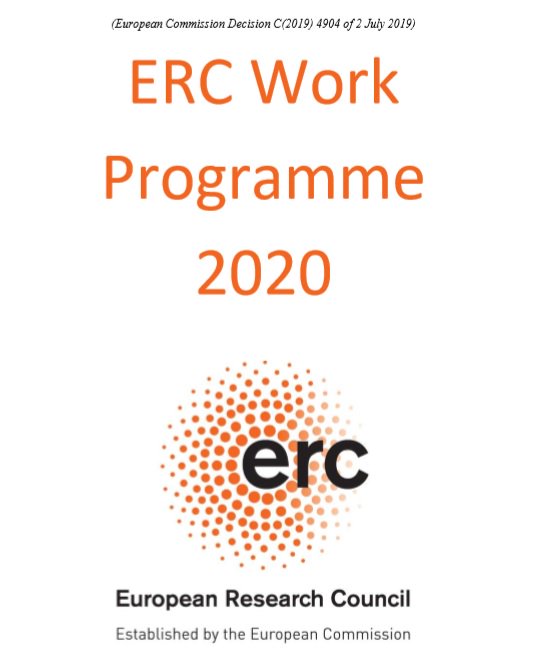Publicado el nuevo Programa de Trabajo de @ERC_Research 
#StartingGrants #ConsolidatorGrants #AdvancedGrants 

👉 cort.as/-L32s